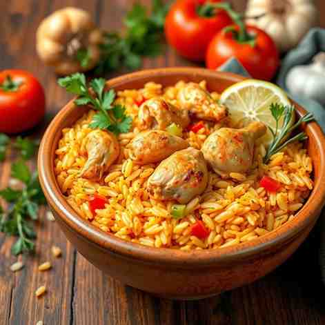 Easy Costa Rican Arroz con Pollo